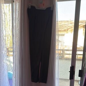 Black Dress Pants with Slim Straight-Leg Silhouette